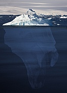 Iceberg - 90 percent underwater - Antarctica
