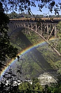 Bridge over Zambezi River at Victoria Falls
