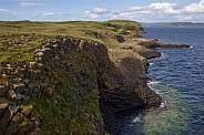 Basalt cliffs - Staffa - Scotland