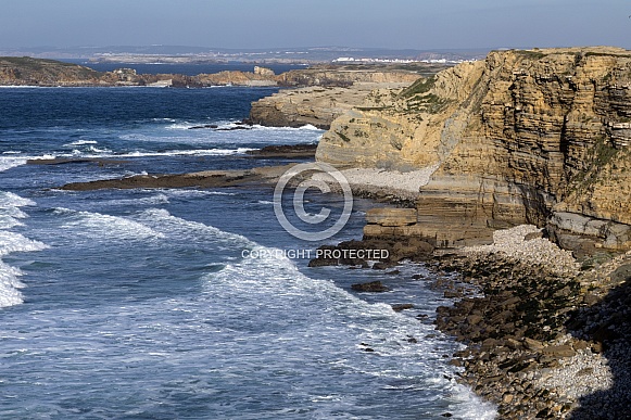 Atlantic breakers - Cliffs at Peniche - Portugal