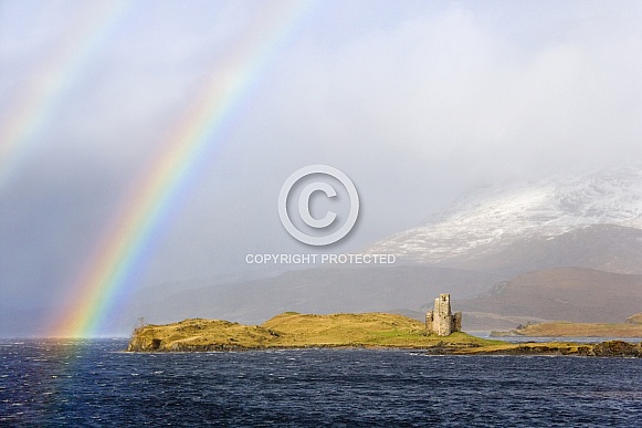 Rainbow over Loch Assynt - Scotland