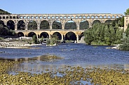 Gardon River and Pont du Gard - France