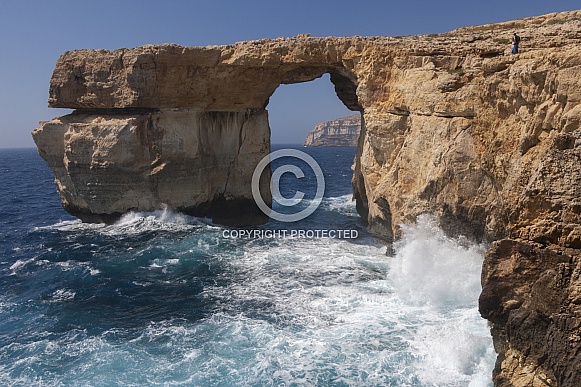 Azure Window Natural Arch - Malta