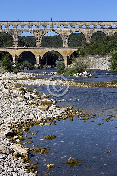 Pont du Gard and Gardon River - France