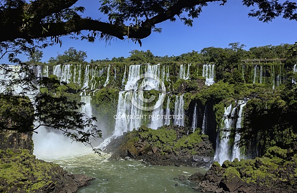 Iguazu Falls on the Argentina / Brazil border