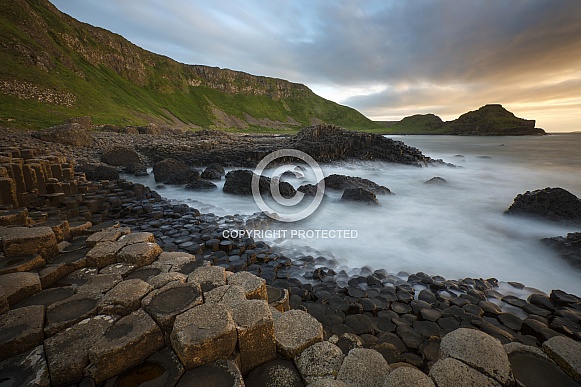 Dusk at the Giants Causeway - Northern Ireland