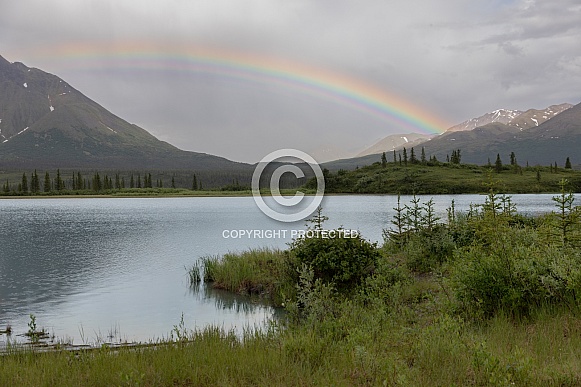 Rainbow along the Denali Highway, Alaska