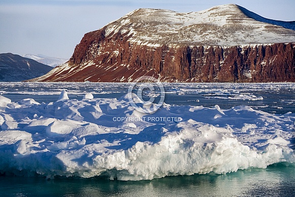 Sea ice - King Oscars Fjord - Greenland