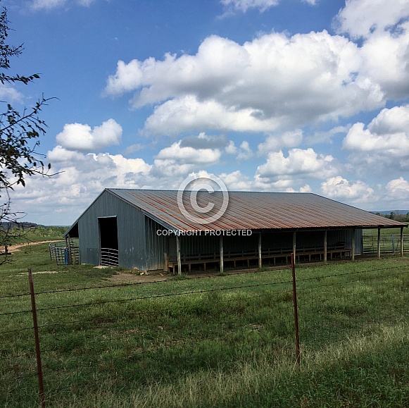 Green pastures and a barn
