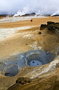 Boiling volcanic mud pools - Iceland