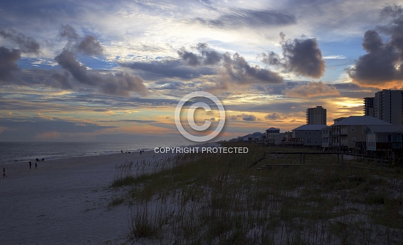 Beautiful Sky over the Gulf Shores, Alabama Beach