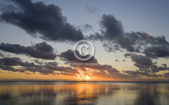 Sunset - Aitutaki Lagoon - Cook Islands