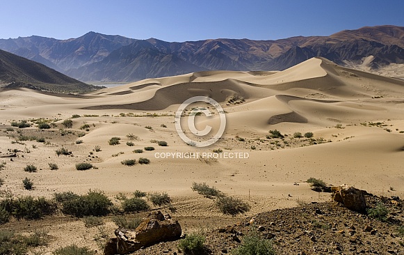 Tibet - Sand dunes - Tsetang