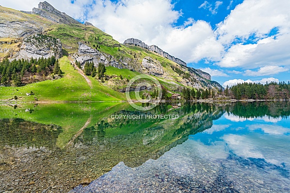 Mountainous Landscape With Lake