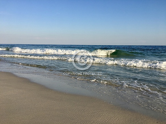 Gulf Shores Beach and breaking waves